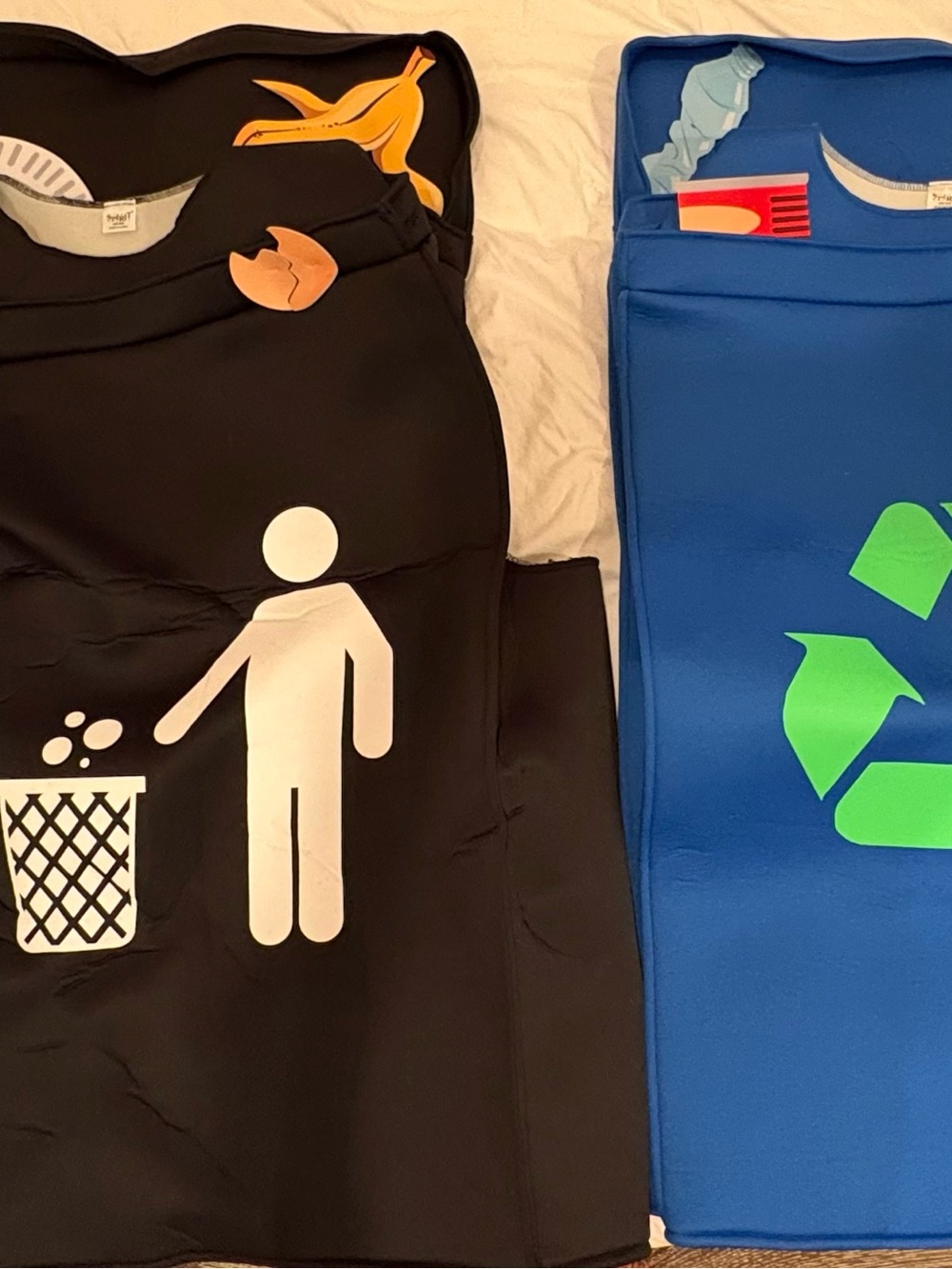 Recycling & Trash Bin adult couples costume